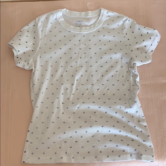 Brandy Melville Tops - John Galt white printed T shirt